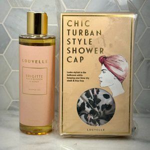 Louvelle Shower Gel White Floral & French Blossom & Honey & Turban Shower Cap